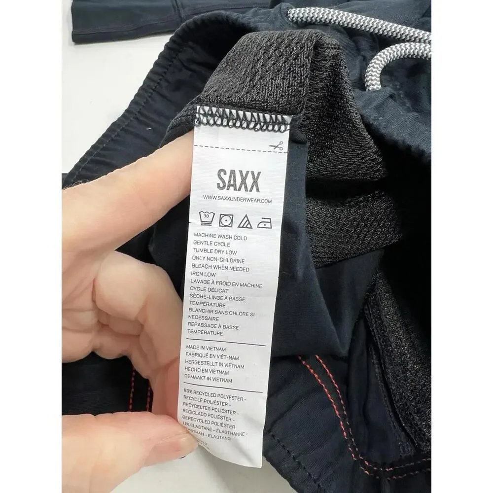 SAXX PeakDaze Jogger Pants Black Men’s Sz Med Lounge Pants